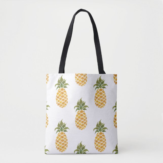 Ananas mit handgemalten Ananas, Aquarell. (Vorderseite)