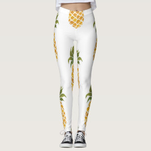 Ananas mit handgemalten Ananas, Aquarell. Leggings