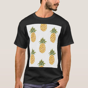 Ananas mit handgemalten Ananas, Aquarell. T-Shirt