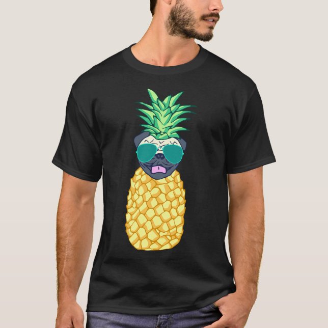 Ananas Mops 192 T-Shirt (Vorderseite)
