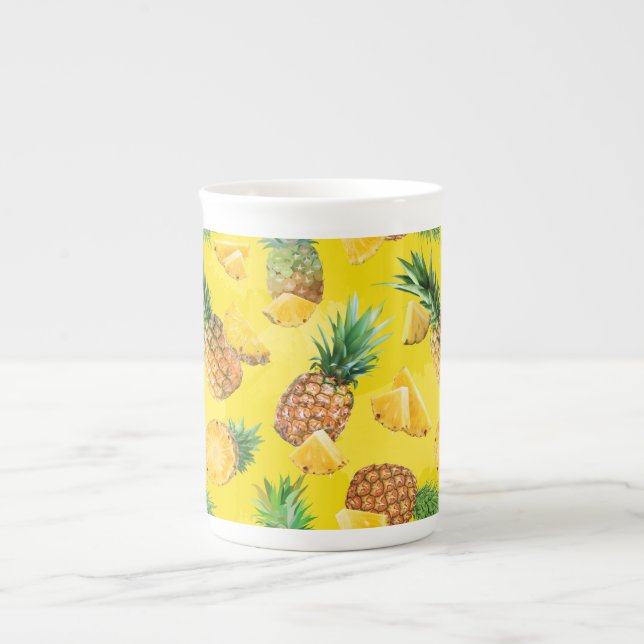 Ananas-Muster 7 Prozellantasse (Vorderseite)