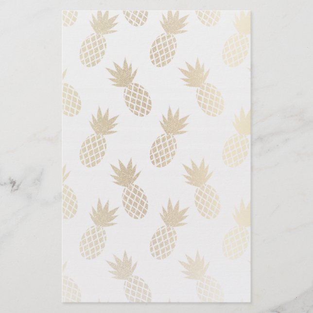 Ananas-Muster Briefpapier (Vorderseite)