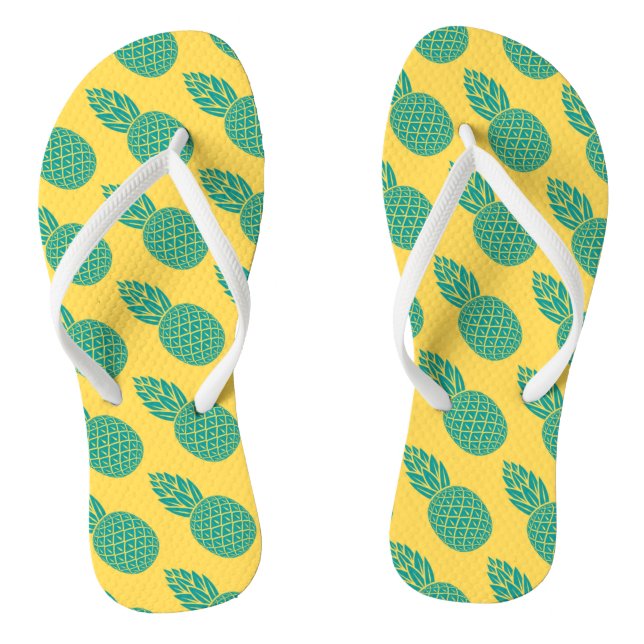 Ananas-Muster Flip Flops (Fußbett)