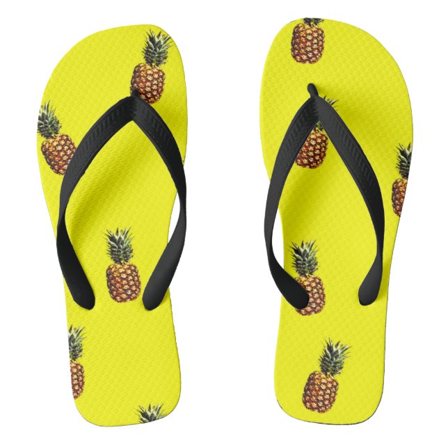 Ananas-Muster Flip Flops (Fußbett)
