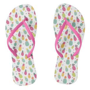 Ananas-Muster Flip Flops
