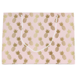 Ananas-Muster Große Geschenktüte