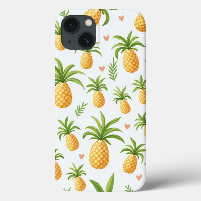 Ananas Muster iPhone 13 Gehäuse Case-Mate iPhone Hülle (Rückseite)