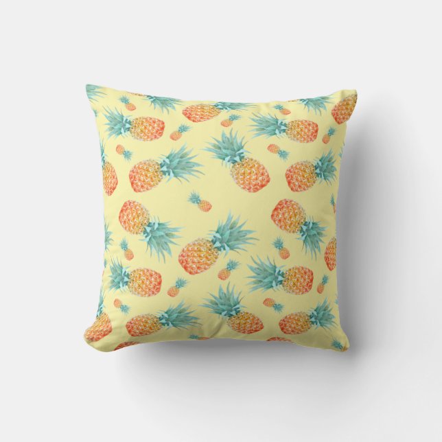 Ananas-Muster Kissen (Vorderseite)