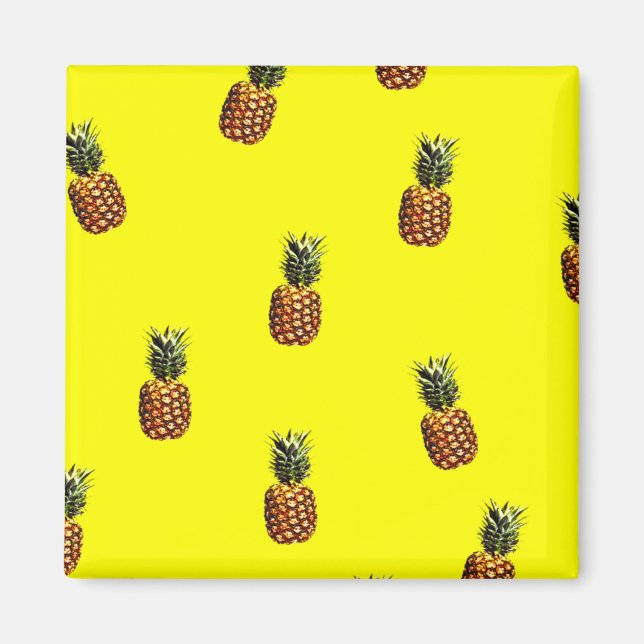 Ananas-Muster Magnet (Vorne)