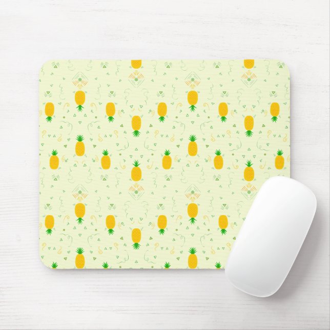 Ananas-Muster-Mauspad Mousepad (Mit Mouse)