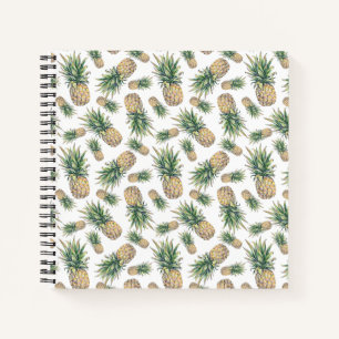 Ananas-Muster Notizbuch