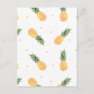 Ananas-Muster Postkarte