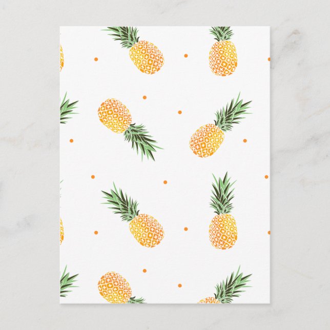 Ananas-Muster Postkarte (Vorderseite)