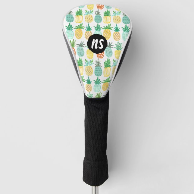 Ananas-Muster | Putter | Golf Club-Abdeckung Headcover (Vorderseite)