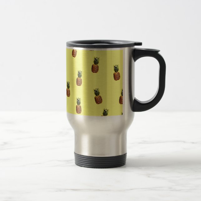 Ananas-Muster Reisebecher (Rechts)