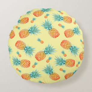 Ananas-Muster Rundes Kissen