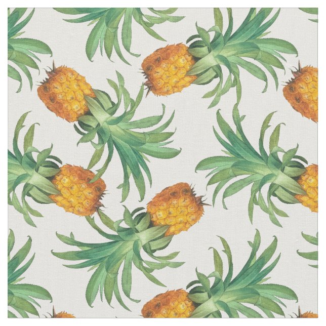 Ananas-Muster Stoff (Nahaufnahme)