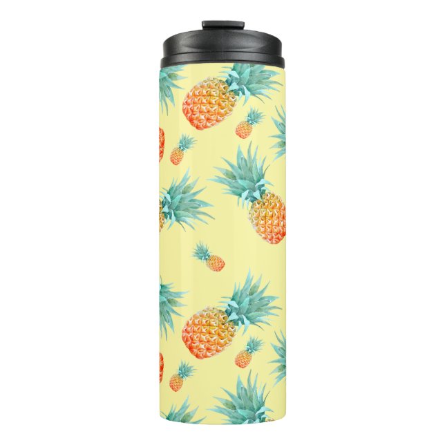 Ananas-Muster Thermosbecher (Vorderseite)