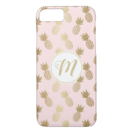 Ananas-Muster und Monogramm Case-Mate iPhone Hülle