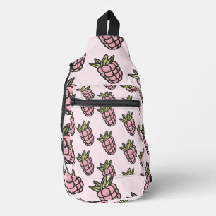 Ananas Muster Y2K Retro Funky Crossbody Bag