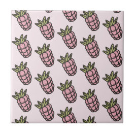 Ananas Muster Y2K Retro Funky Fliese