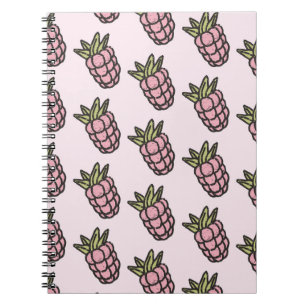 Ananas Muster Y2K Retro Funky Notizblock