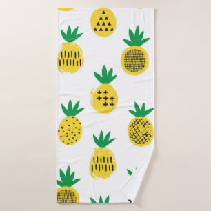 Ananas nahtloses Muster. Kinderdesign.  Badehandtuch