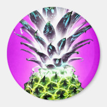 Ananas Neon farbenfrohe tropische Früchte Hawaii