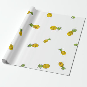 Ananas niedlicher nahtloser Muster Hintergrund. Vi Geschenkpapier