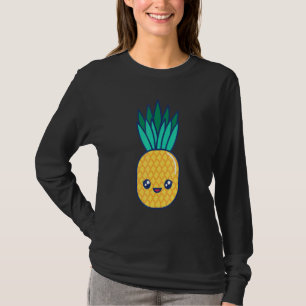 Ananas Niedlicher tropischer Früchte Sommer Strand T-Shirt