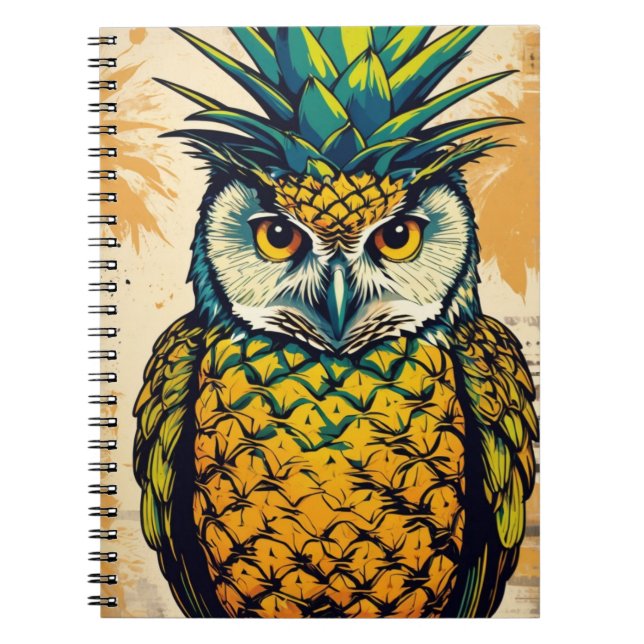 Ananas | Notebook-Journal Notizblock (Vorderseite)