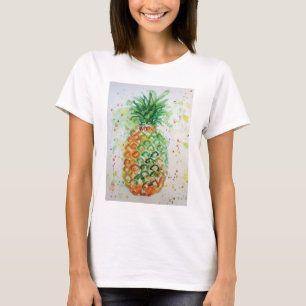 Ananas Obst Tropische Lebensmittel Tropische Kunst T-Shirt
