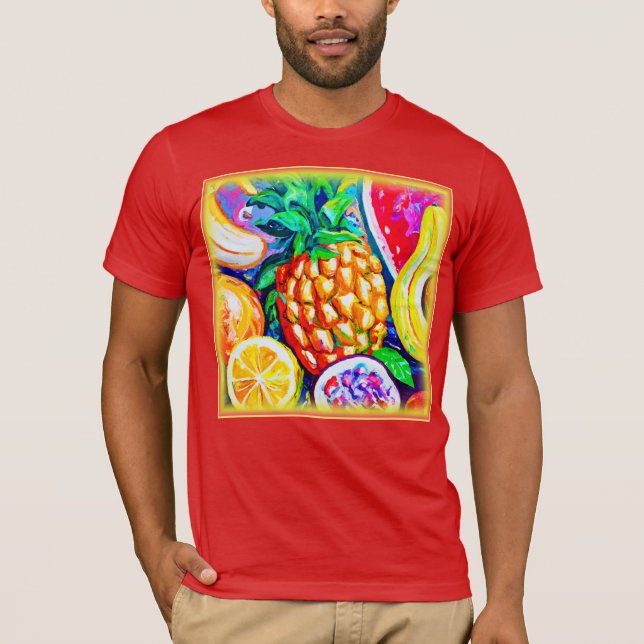 Ananas Orange Banana Fruits. Jetzt kaufen T-Shirt (Vorderseite)