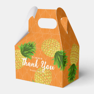 Ananas Orange Favor Box Geschenkschachtel