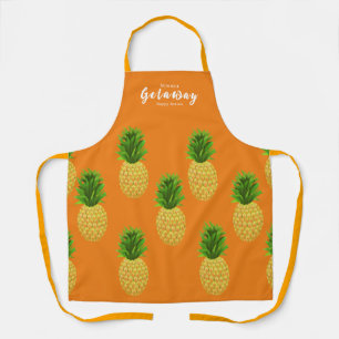 Ananas Orange Schürze