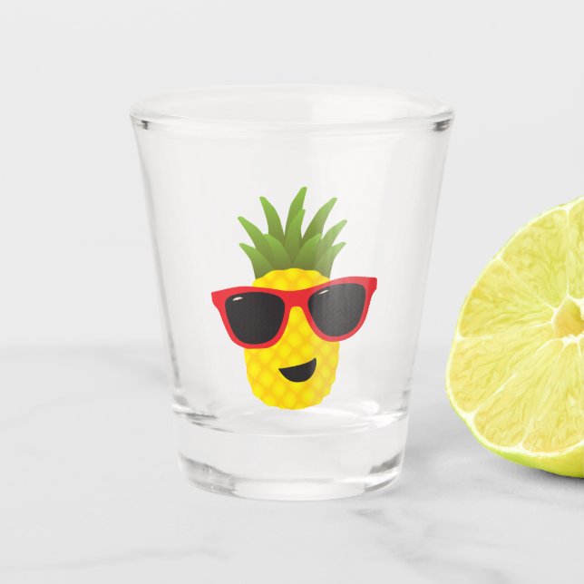 Ananas-Pal Schnapsglas (Vorderseite)