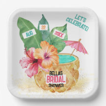 Ananas Palm Tropical Beach Brautparty
