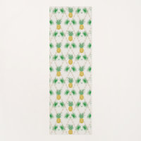 Ananas-Palmen-Blätter Retro-Zierprin