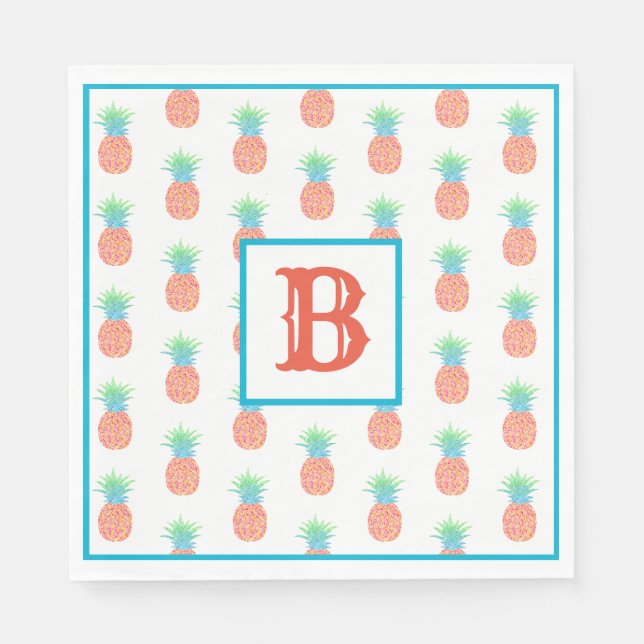 Ananas Paper Napkin Serviette (Vorderseite)