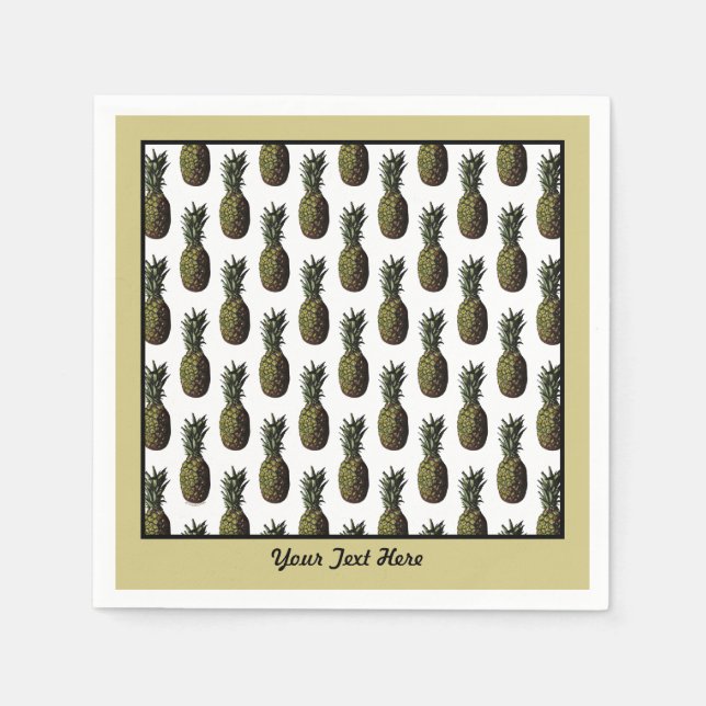 Ananas-Papier Napkins Serviette (Vorderseite)