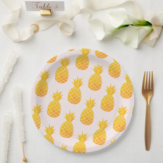 Ananas Pappteller (Hochzeit)