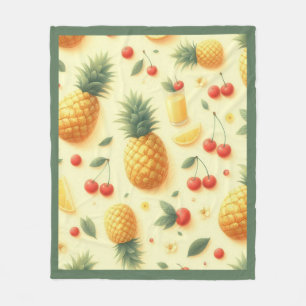 Ananas-Parade Fleecedecke