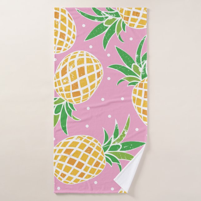 Ananas-Paradies: tropisches Muster Badehandtuch (Badehandtuch)