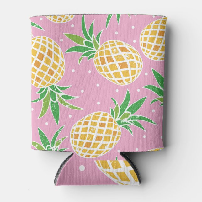 Ananas-Paradies: tropisches Muster Dosenkühler (Vorderseite)