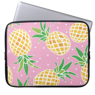 Ananas-Paradies: tropisches Muster Laptopschutzhülle