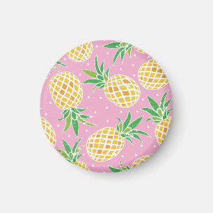 Ananas-Paradies: tropisches Muster Magnet