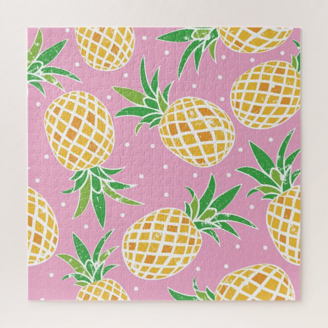Ananas-Paradies: tropisches Muster Puzzle (Vertikal)
