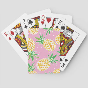Ananas-Paradies: tropisches Muster Spielkarten