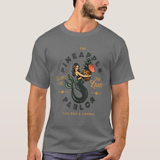 Ananas-Parlor Tiki-Bar T-Shirt (Vorderseite)