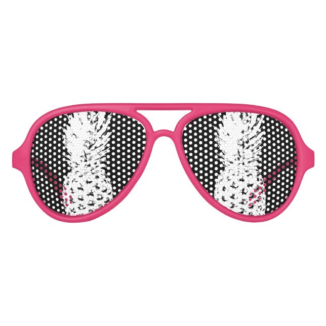 Ananas-Party-Sonnenbrille in tropischen Früchten Sonnenbrille (Vorderseite)
